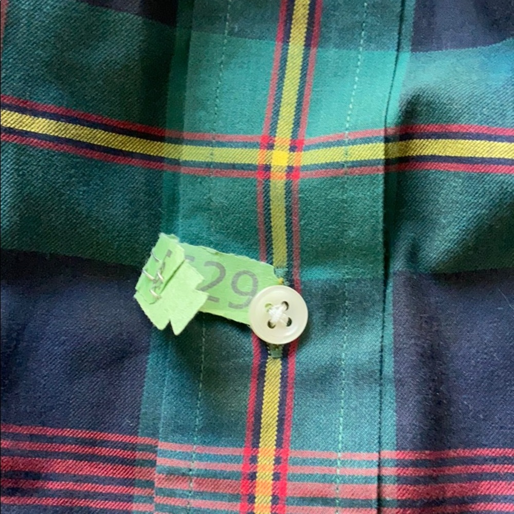 Ralph Lauren Mens Green Plaid Shirt XL Button Down - Picture 7 of 7
